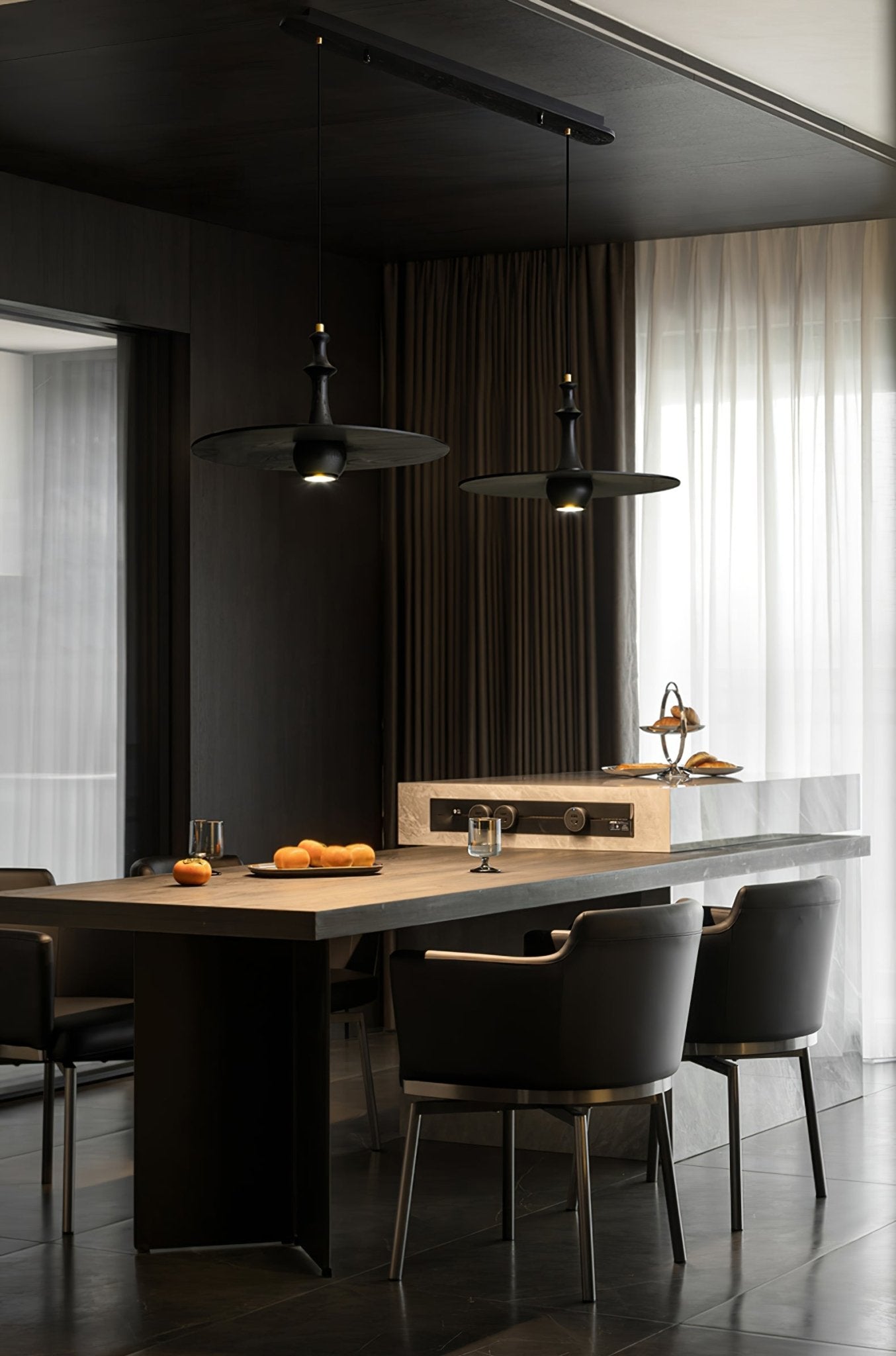 Wooden Spin Pendant Light - Letslighting