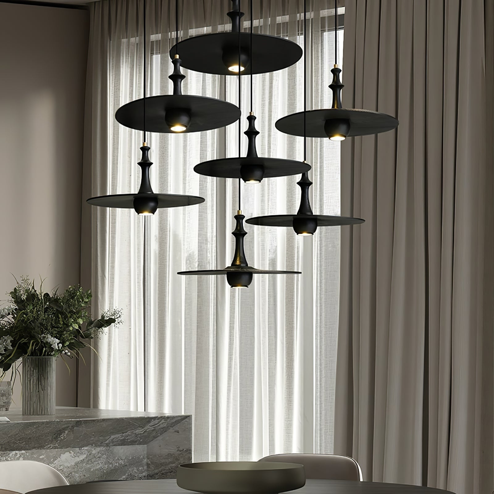 Wooden Spin Pendant Light - Letslighting