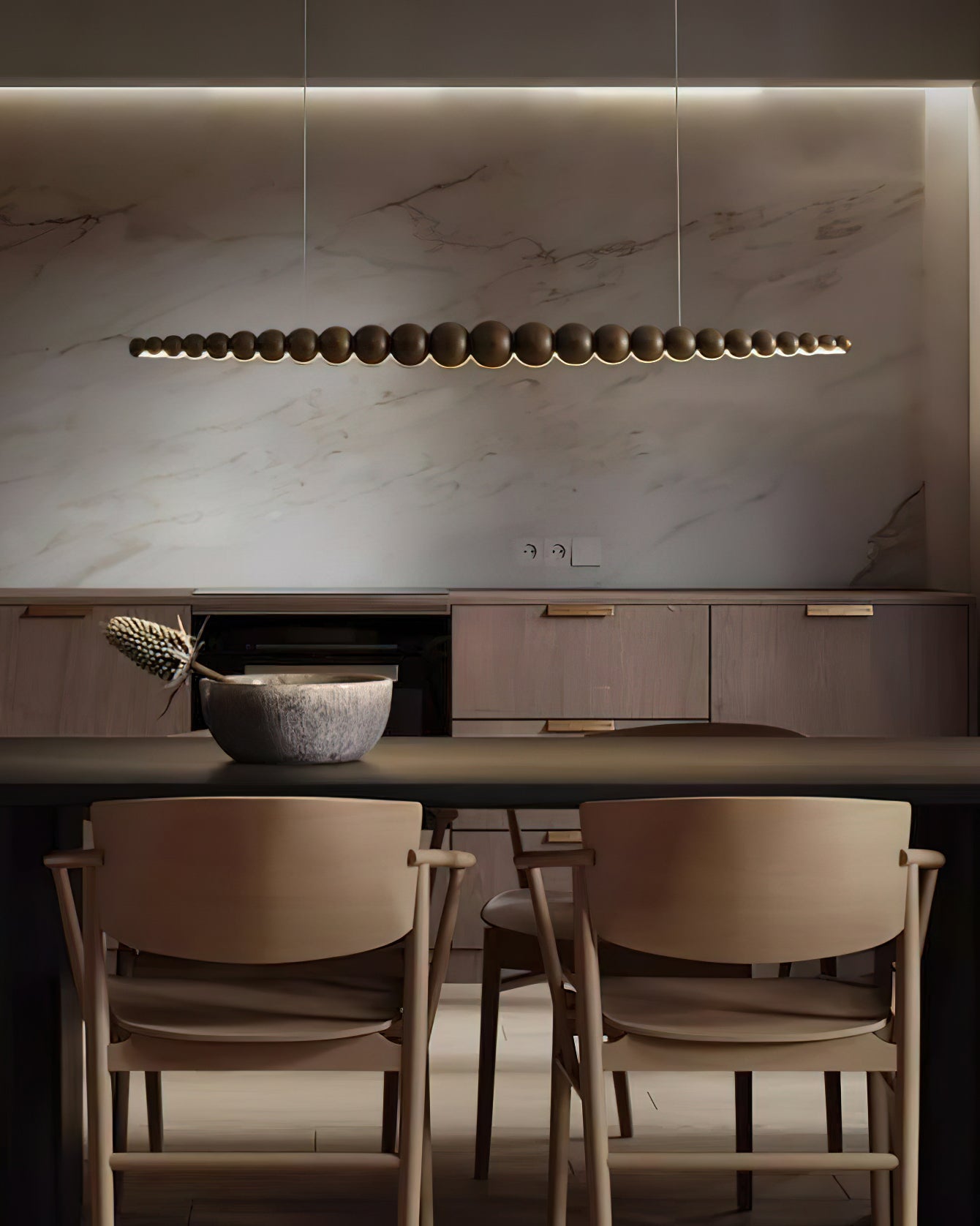 Woodline Orb Pendant Light - Letslighting