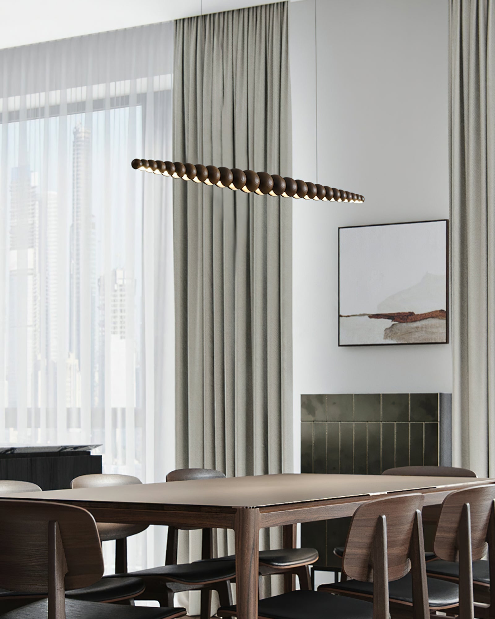 Woodline Orb Pendant Light - Letslighting