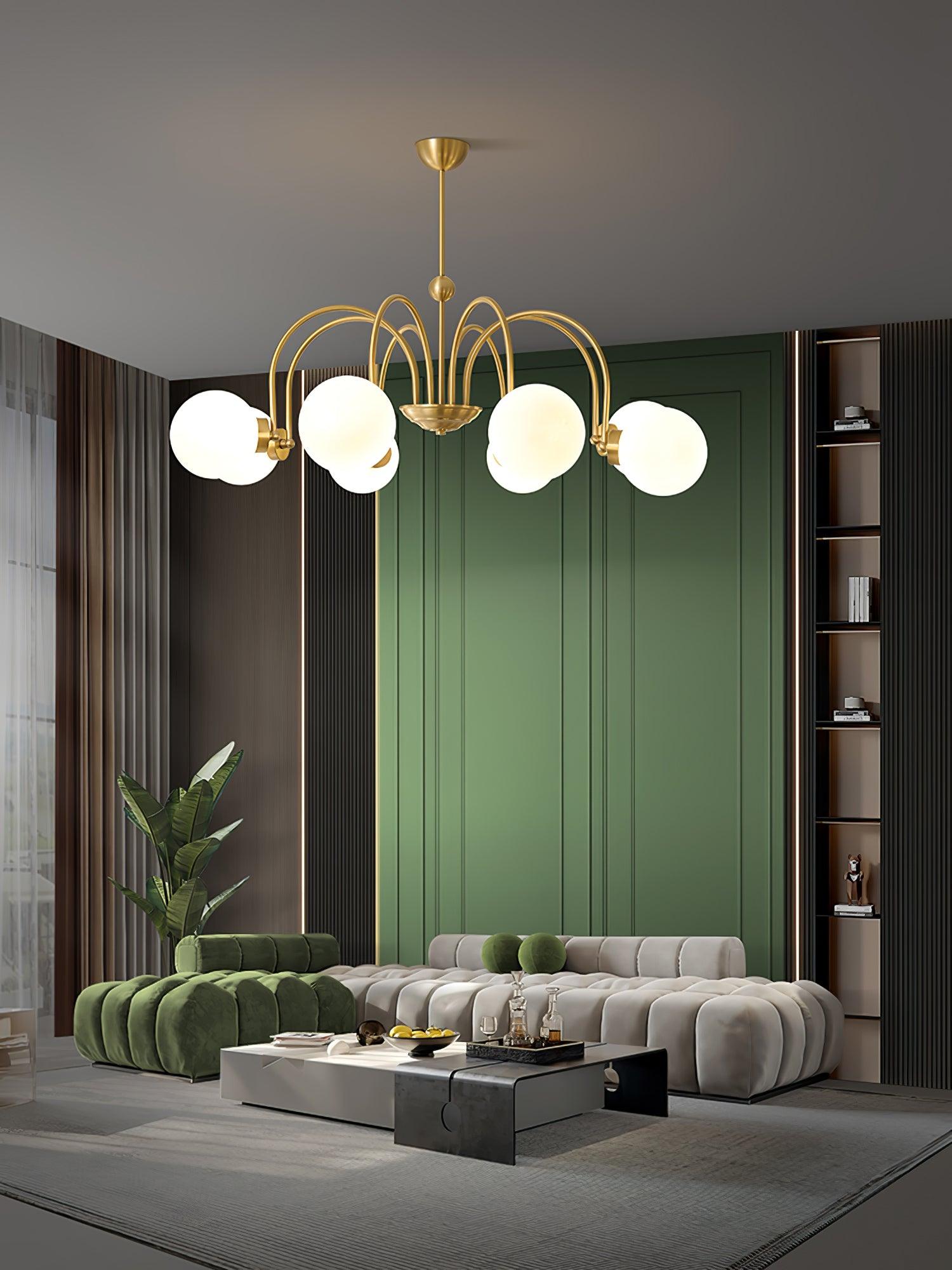 Aurora Luxe Glass Chandelier - Letslighting