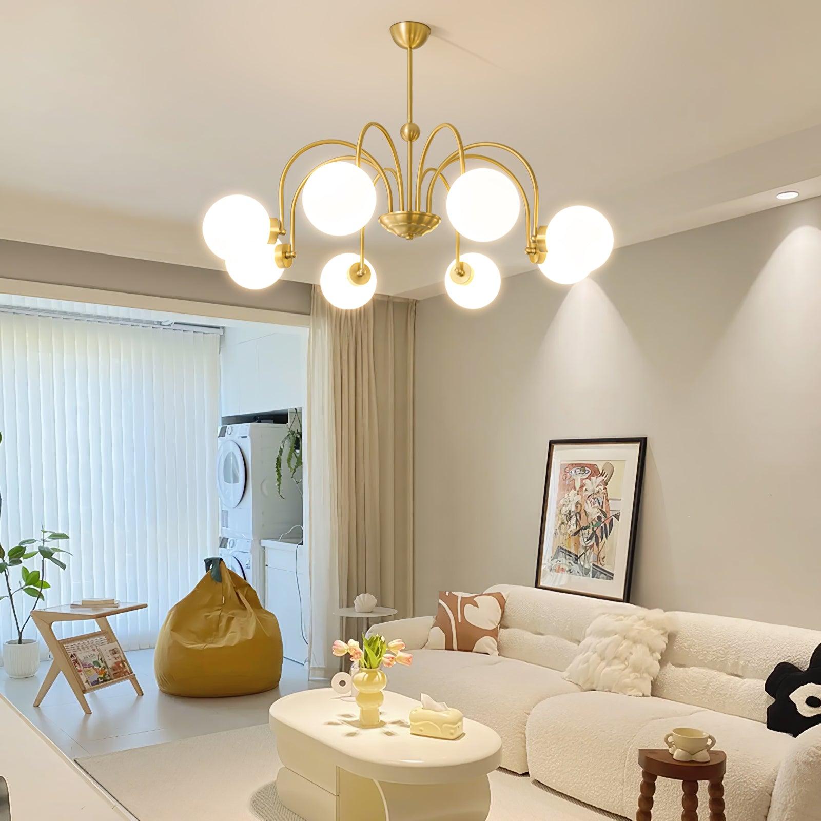 Aurora Luxe Glass Chandelier - Letslighting