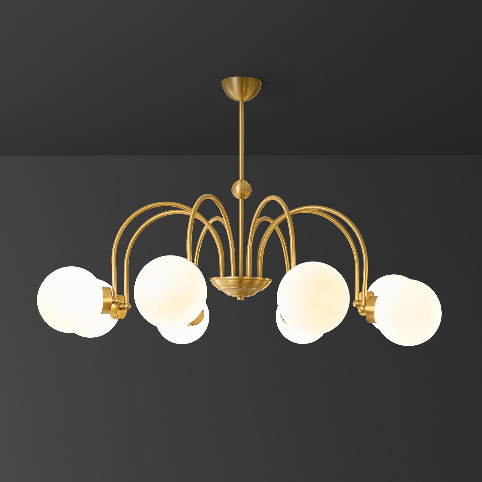 Aurora Luxe Glass Chandelier - Letslighting