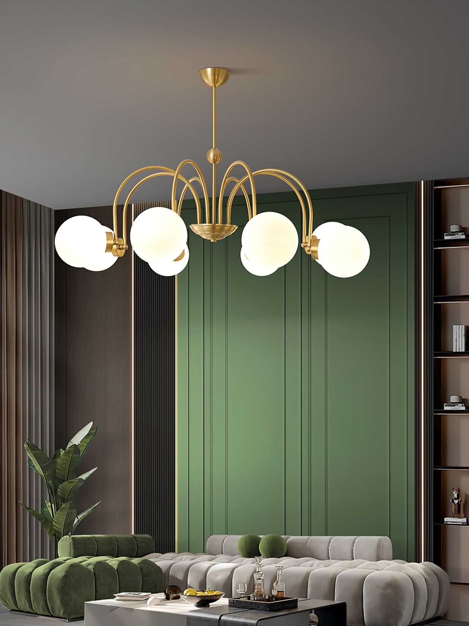 Aurora Luxe Glass Chandelier - Letslighting