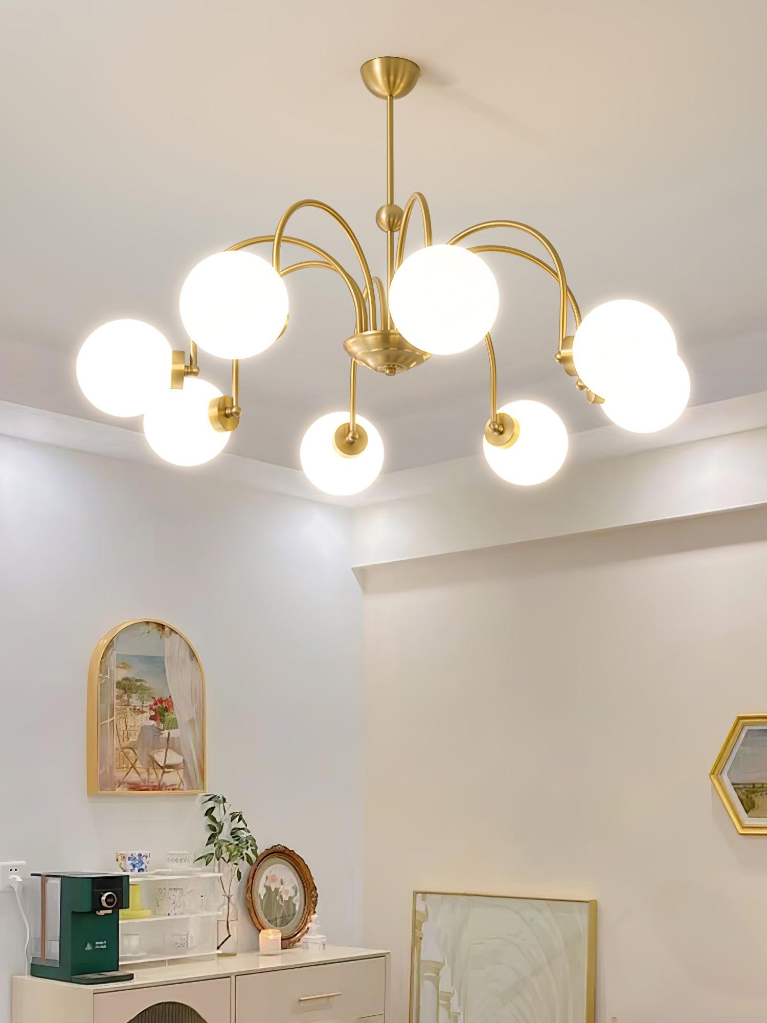 Aurora Luxe Glass Chandelier - Letslighting