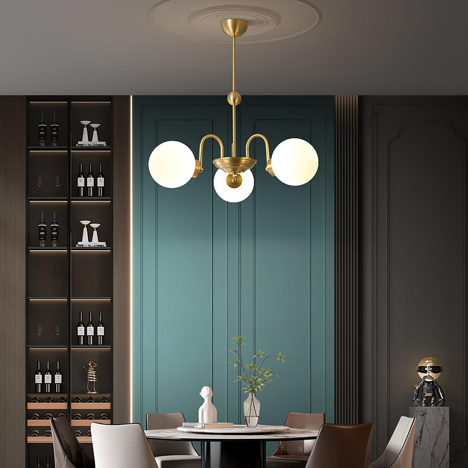 Aurora Luxe Glass Chandelier - Letslighting