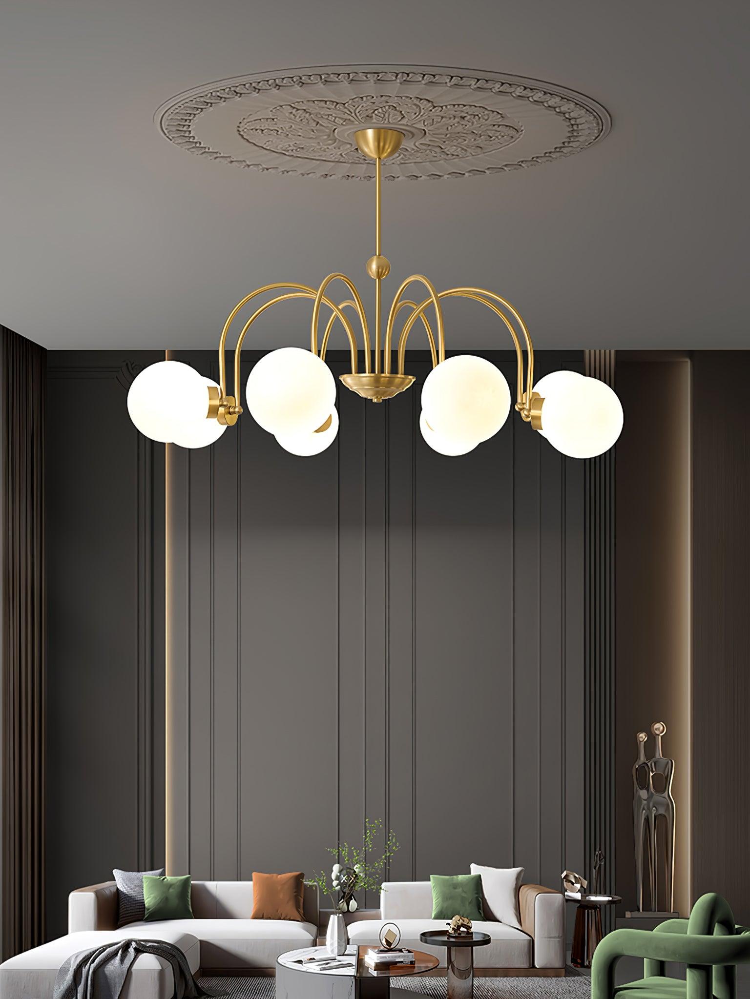 Aurora Luxe Glass Chandelier - Letslighting