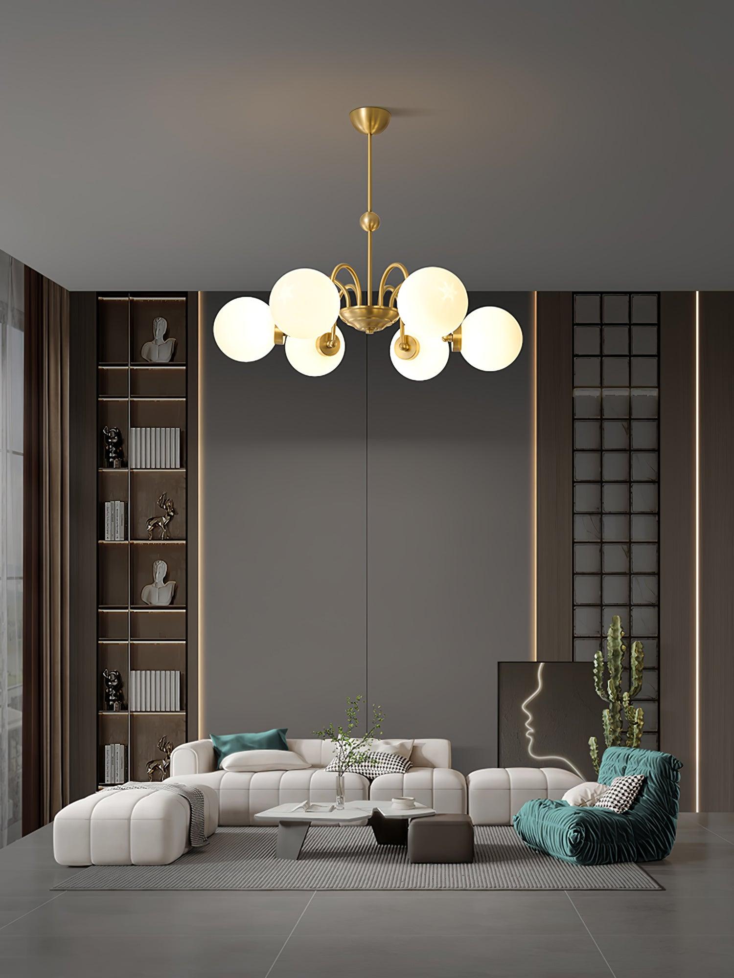 Aurora Luxe Glass Chandelier - Letslighting