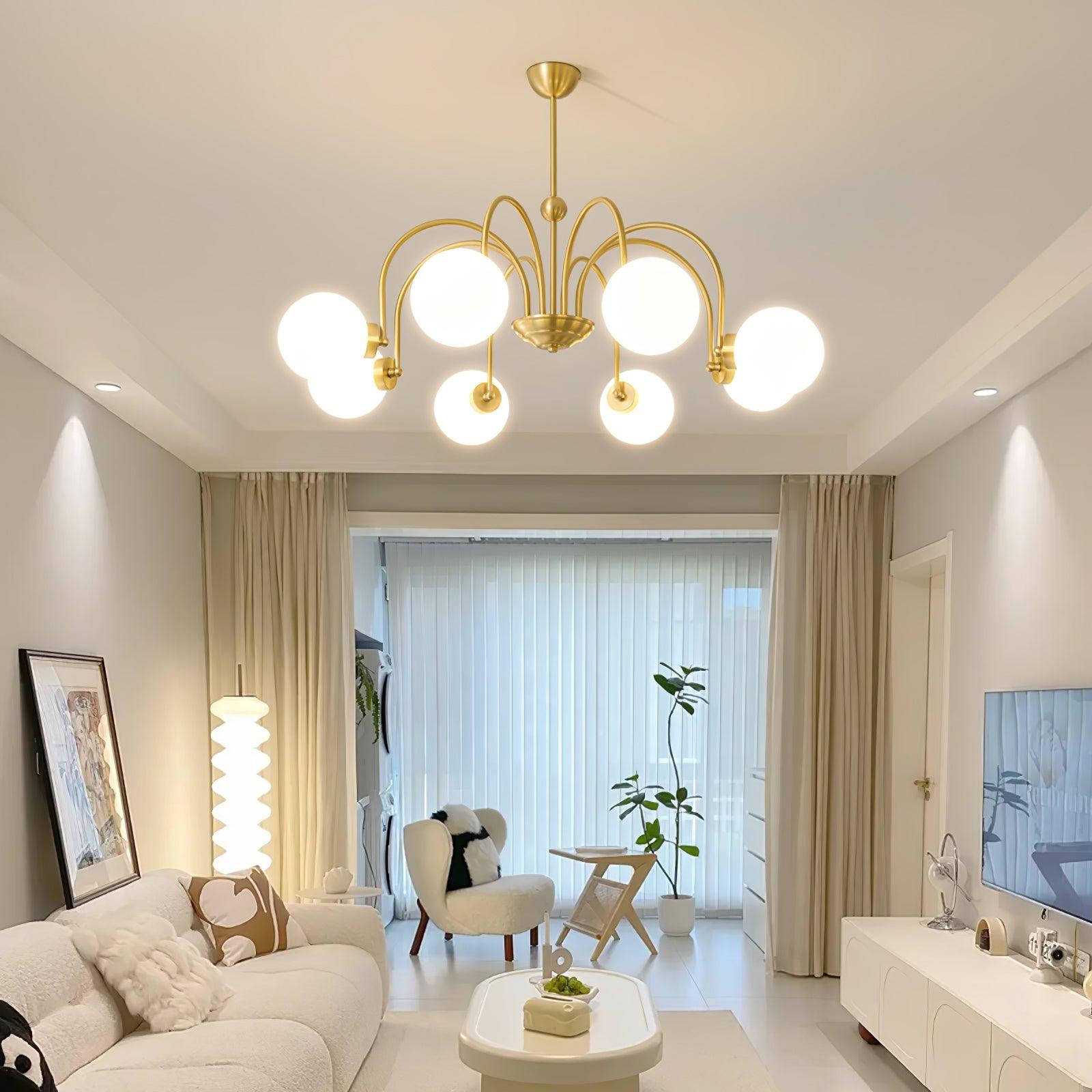 Aurora Luxe Glass Chandelier - Letslighting