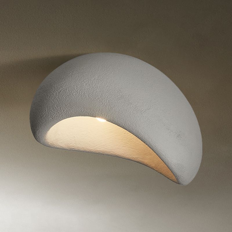 Avi Moderno LED Lámpara de Techo Blanco/Gris Dormitorio/Pasillo Resina