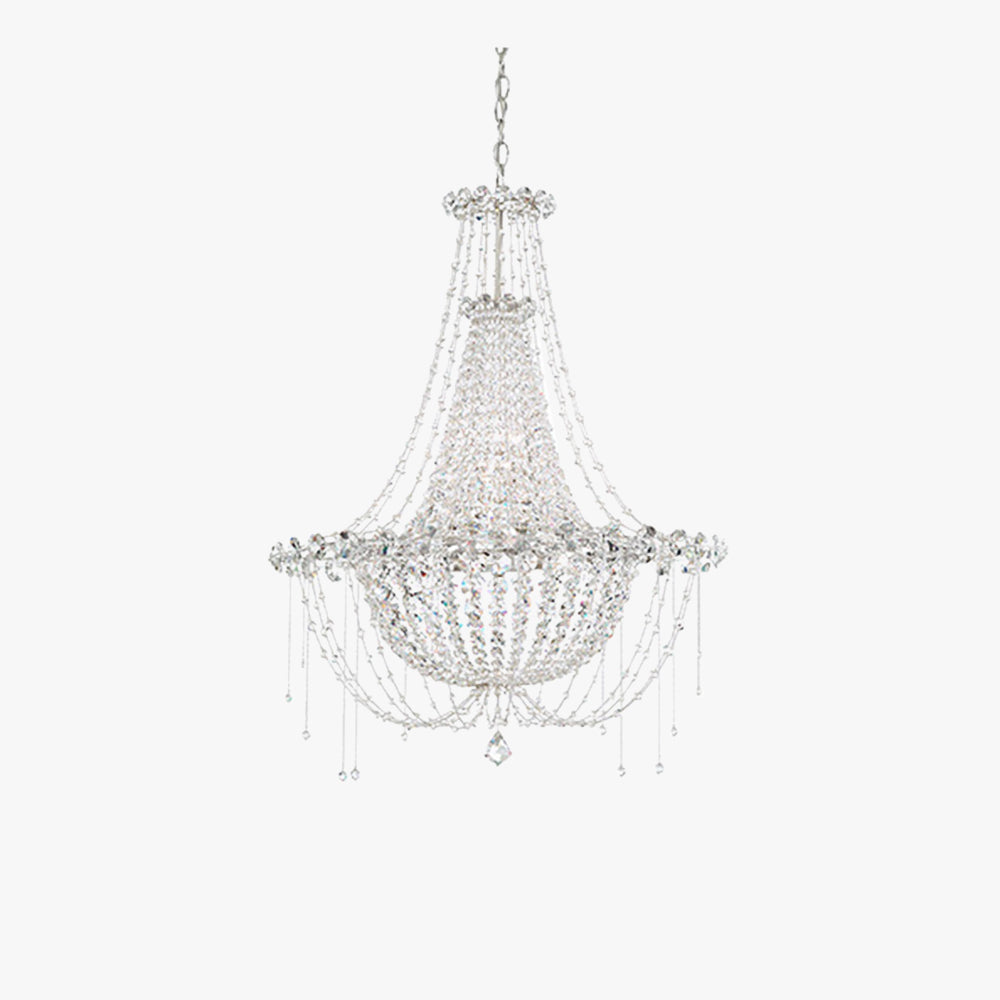 Kristy Italiano Metal Cristal Lámparas de Araña Salón Comedor