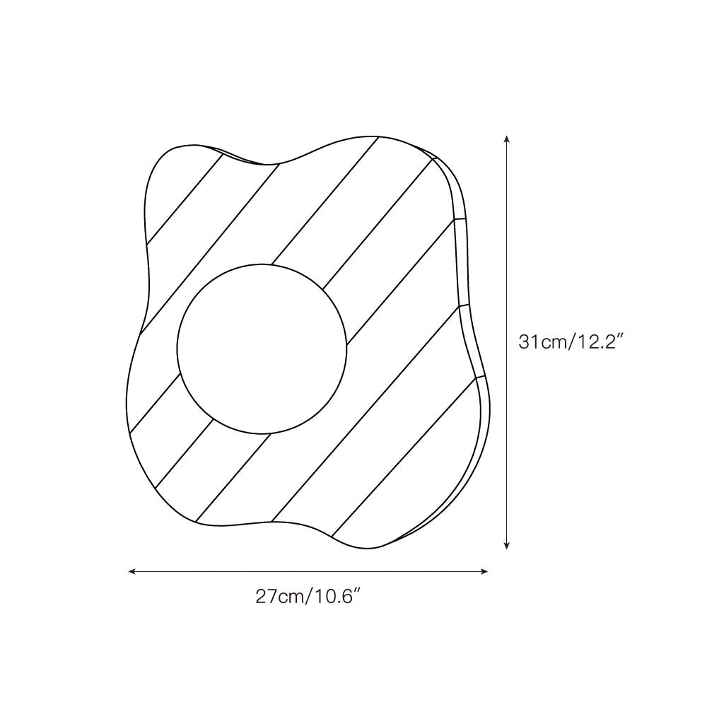 Curinis Individual Creativity Zebra Marble Glass Wall Lamp - Lamp Copper