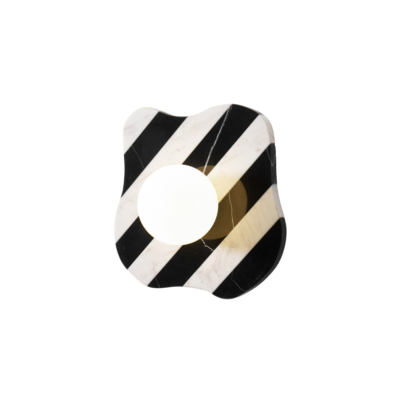 Curinis Individual Creativity Zebra Marble Glass Wall Lamp - Lamp Copper