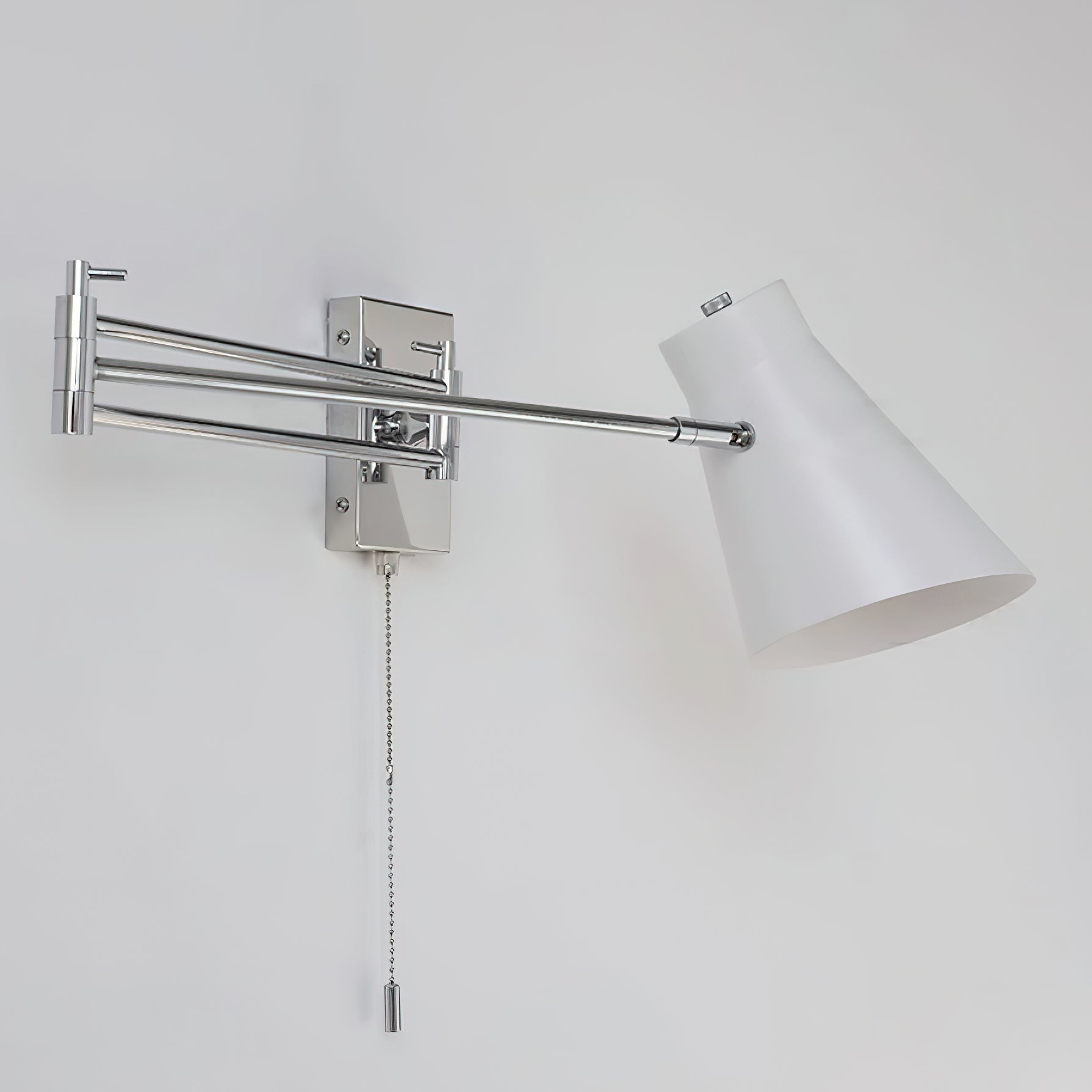 Wall Lamp Swing Arm Chrome Adjustable Industrial - Letslighting