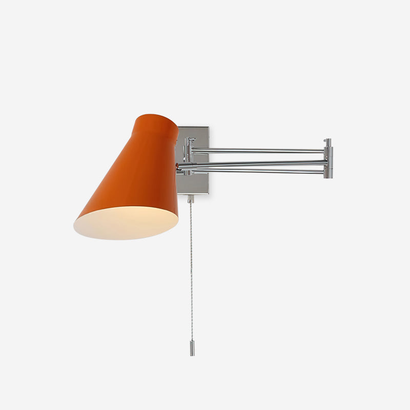 Wall Lamp Swing Arm Chrome Adjustable Industrial - Letslighting