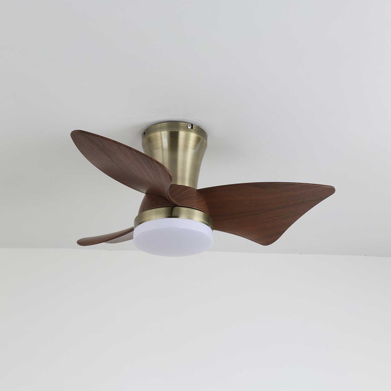 Ventilador de Techo Moderno Caspian de Madera con Luz