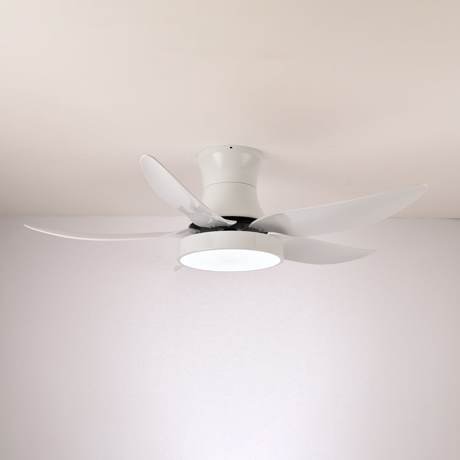 Ventilador de Techo Moderno Jada Negro con Luz