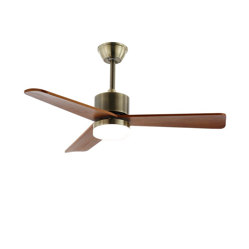 Ventilador de Techo Ventio Minimalista Plateado y Madera con Luz