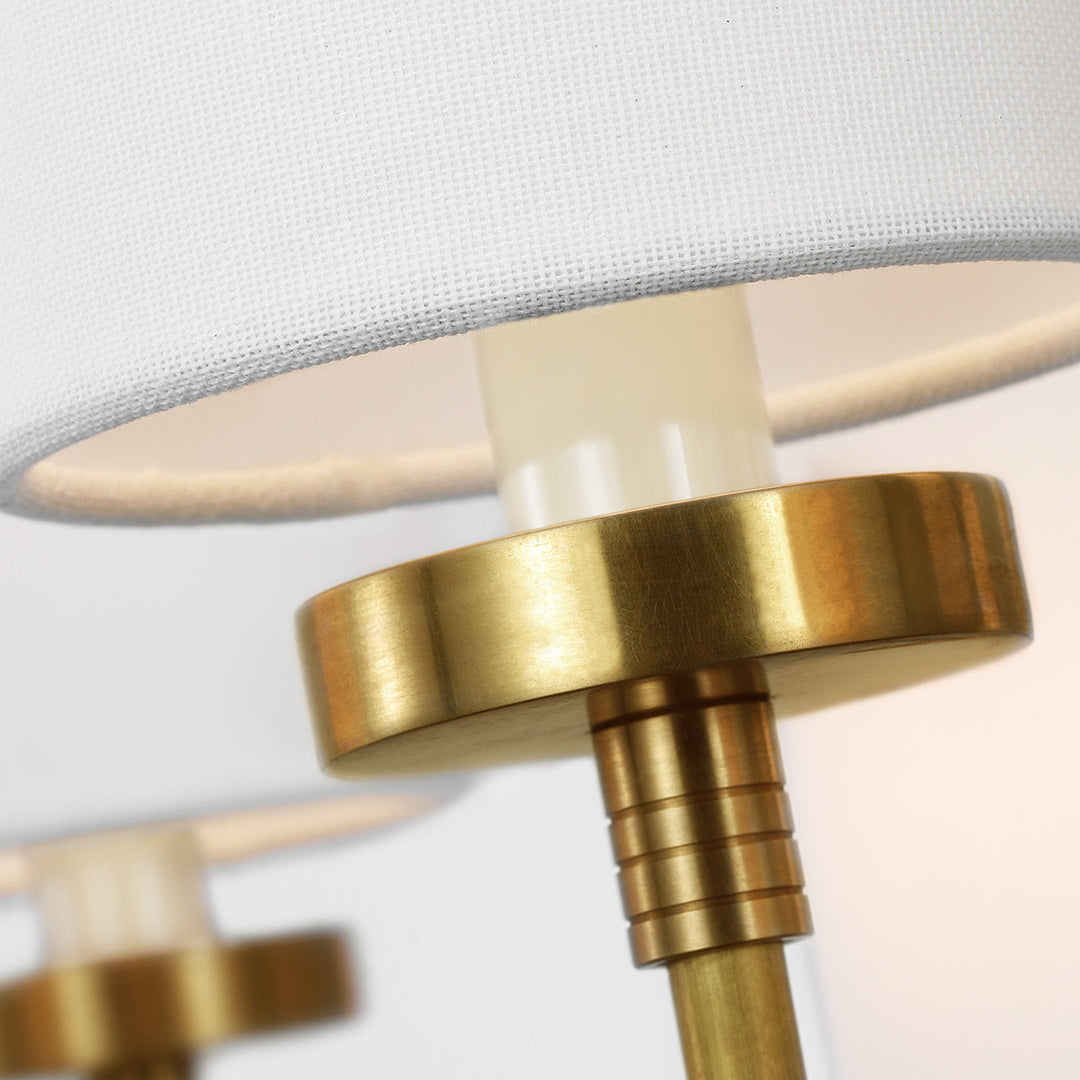 Artemis Chandelier Brass Fabric