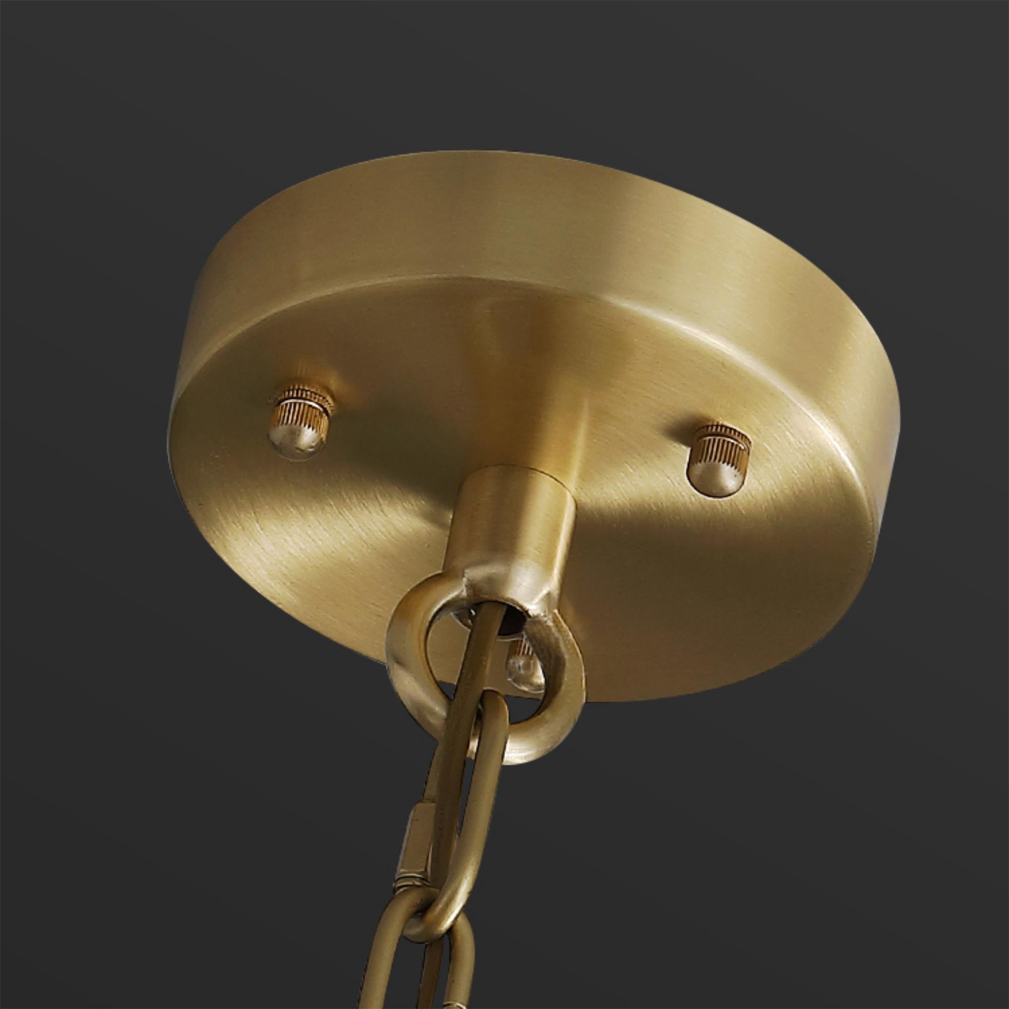 Zoe Postmodern Luxury Tiered Alabaster Chandelier - Lamp Copper