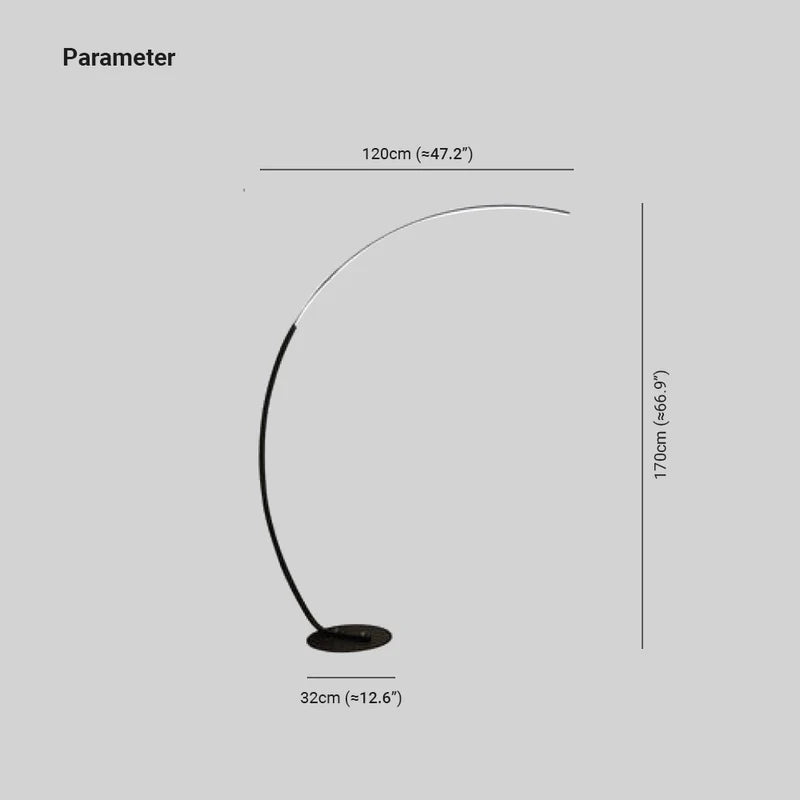 Mira Moderna Lineal Metal/Silicio LED Lámpara de Pie, Negra/Blanca