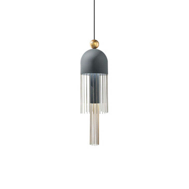 Valentina Moderna Geométrica Metal Lámpara Colgante Azul/Gris