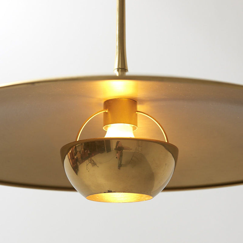 Arisha Minimalista Lineal Metal Lámpara Colgante Dorada