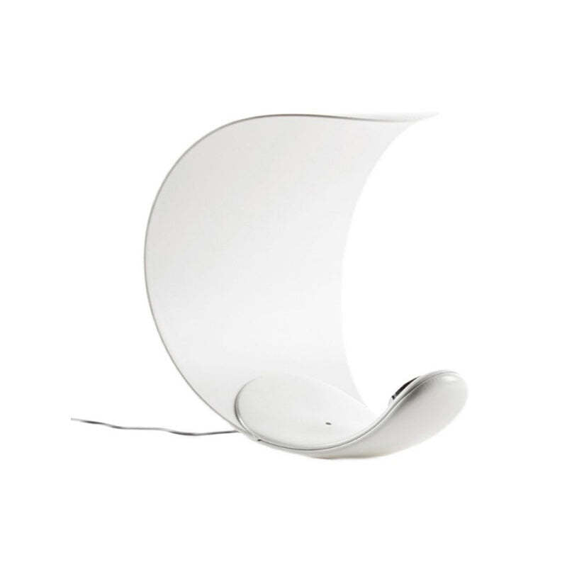 Aria Moderna Diseño Luna Metal Lámpara de Mesa Dorada