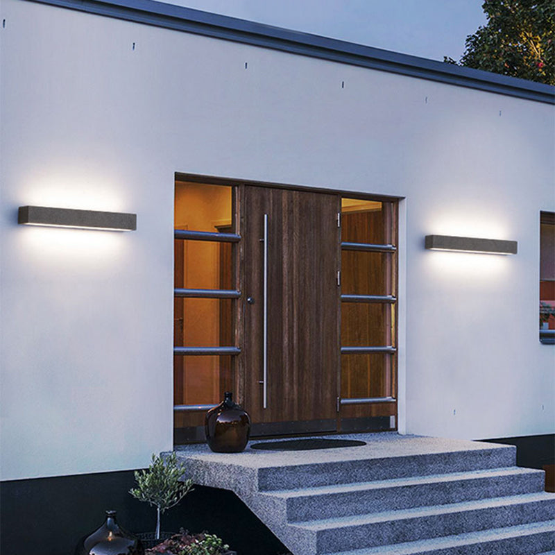 Ray Moderno Rectangular LED Aplique de Pared Exterior