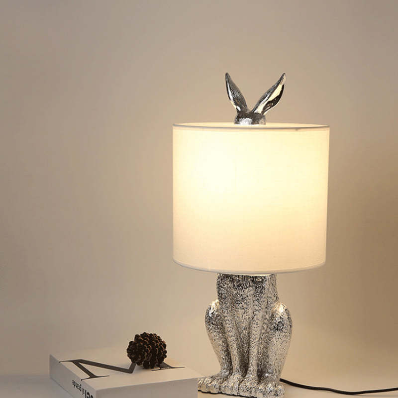 Arisha Moderna Diseño Resina Lámpara de Mesa Negra/Blanca/Dorada