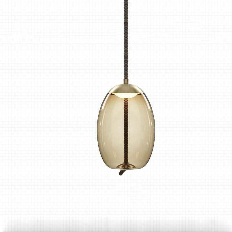 Valentina Moderna Geométrica Metal/Vidrio Lámpara Colgante Gris/Amarillo