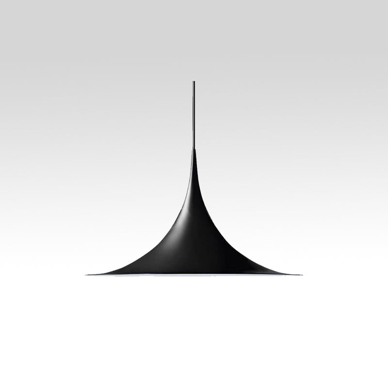 Arisha Minimalista Domo Metal Lámpara Colgante Blanca/Negra