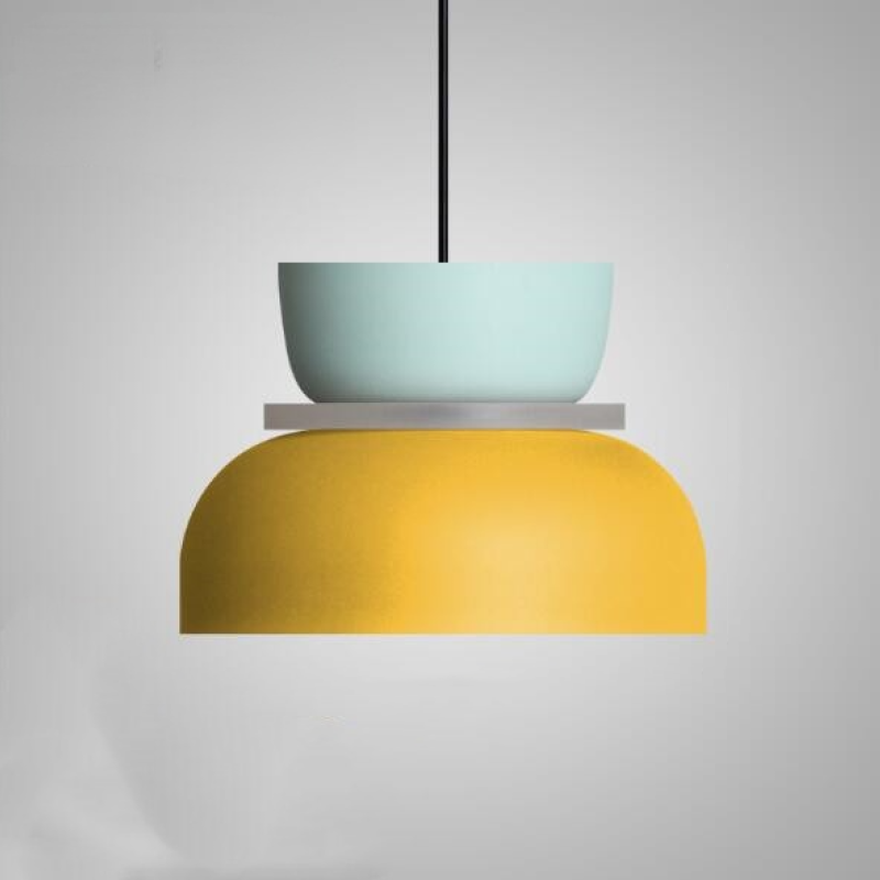 Valentina Moderna Domo LED Metal Lámpara Colgante Multicolor