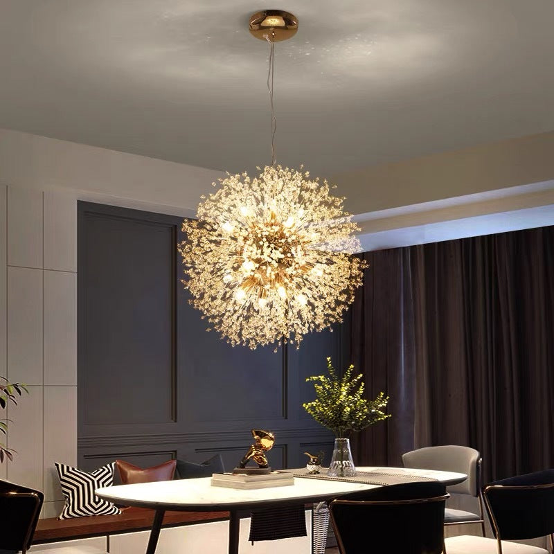 Arisha Lámpara Colgante Moderna Luja Cristal/Metal Ora/Croma