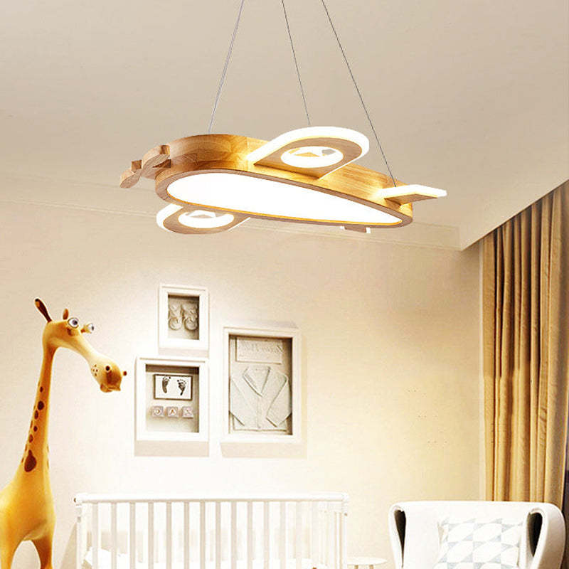 Arisha Moderna Avión LED DIY Lámpara Colgante Madera