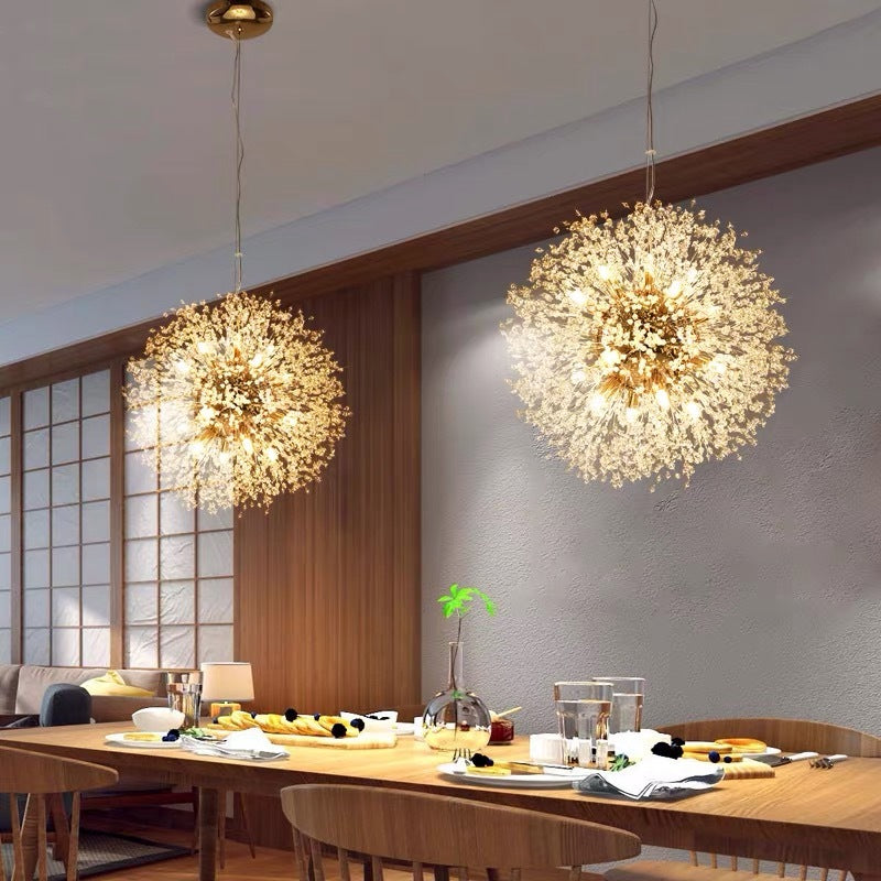 Arisha Lámpara Colgante Moderna Luja Cristal/Metal Ora/Croma