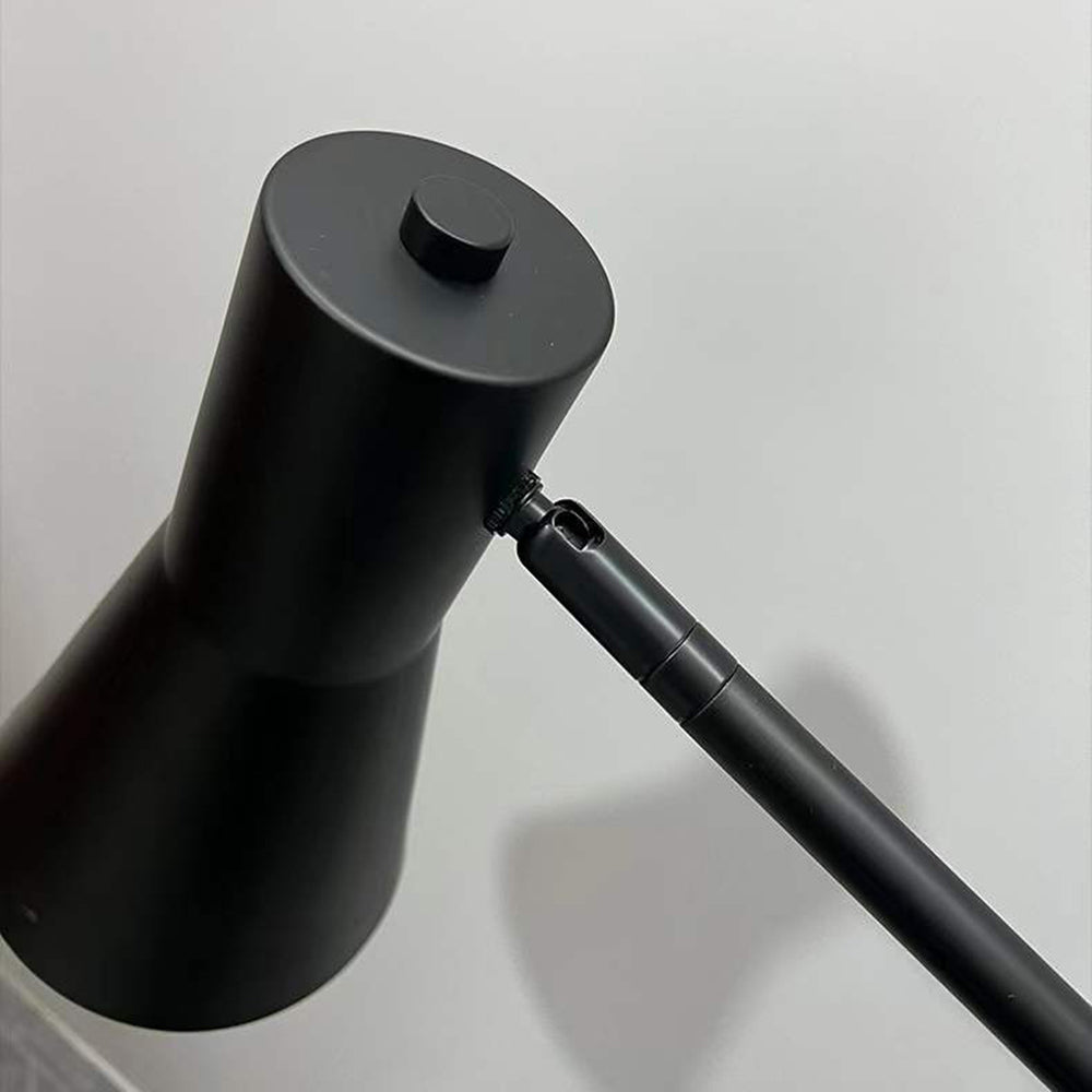 Mira Moderna Minimalista Mármol/Metal Lámpara de Pie Negra