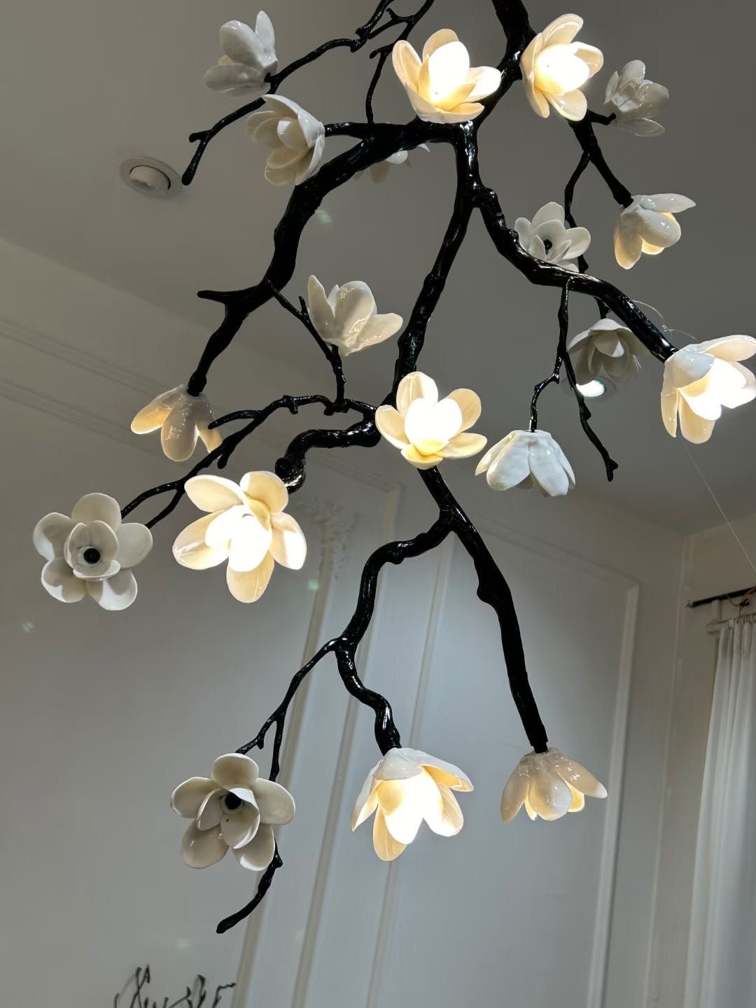 Large Long Branch Flower Chandelier - Letslighting