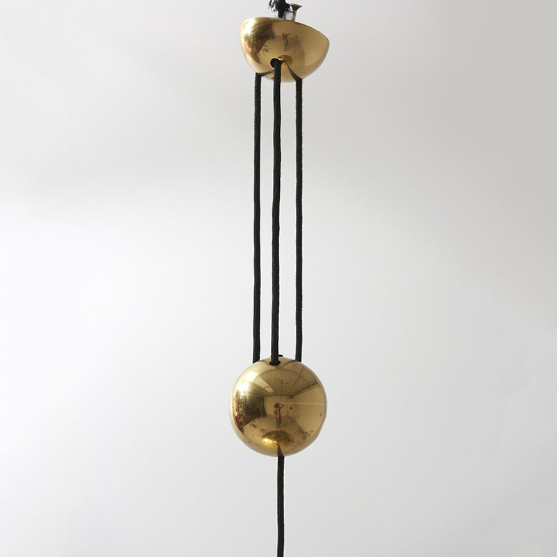 Arisha Minimalista Lineal Metal Lámpara Colgante Dorada