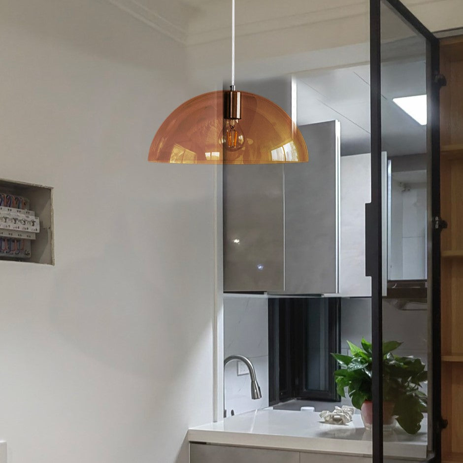 Valentina Moderno Globo Metal PVC Lámpara Colgante Cocina Salón