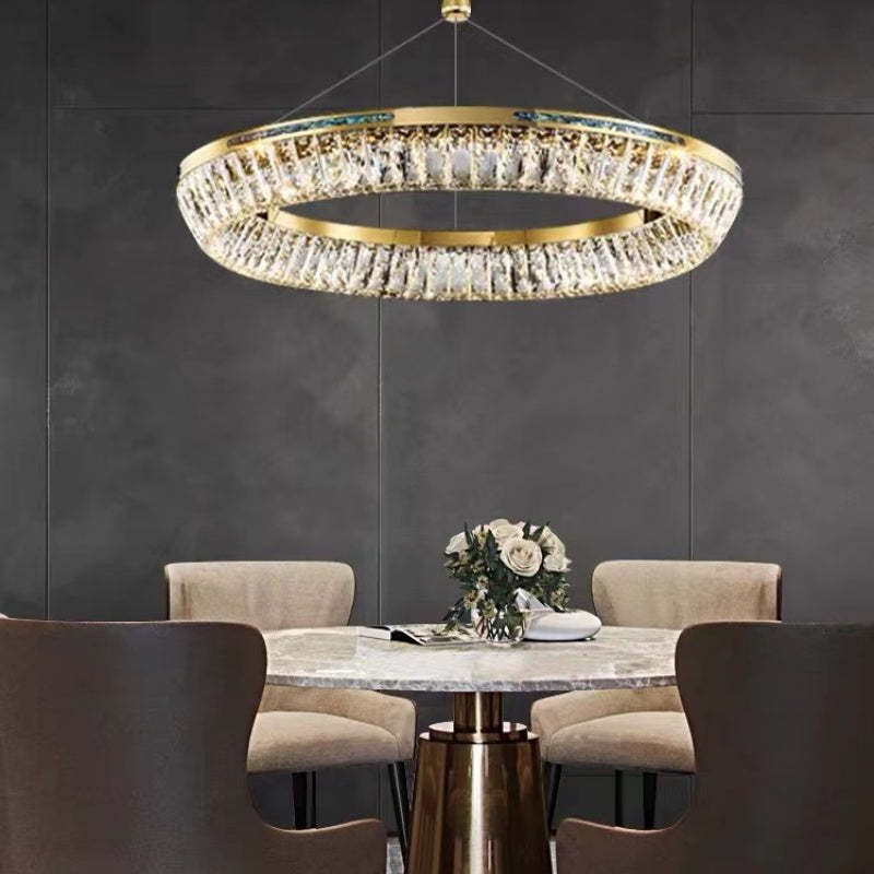 Kristy Candelabro/Lámpara Colgante Metal Cristal
