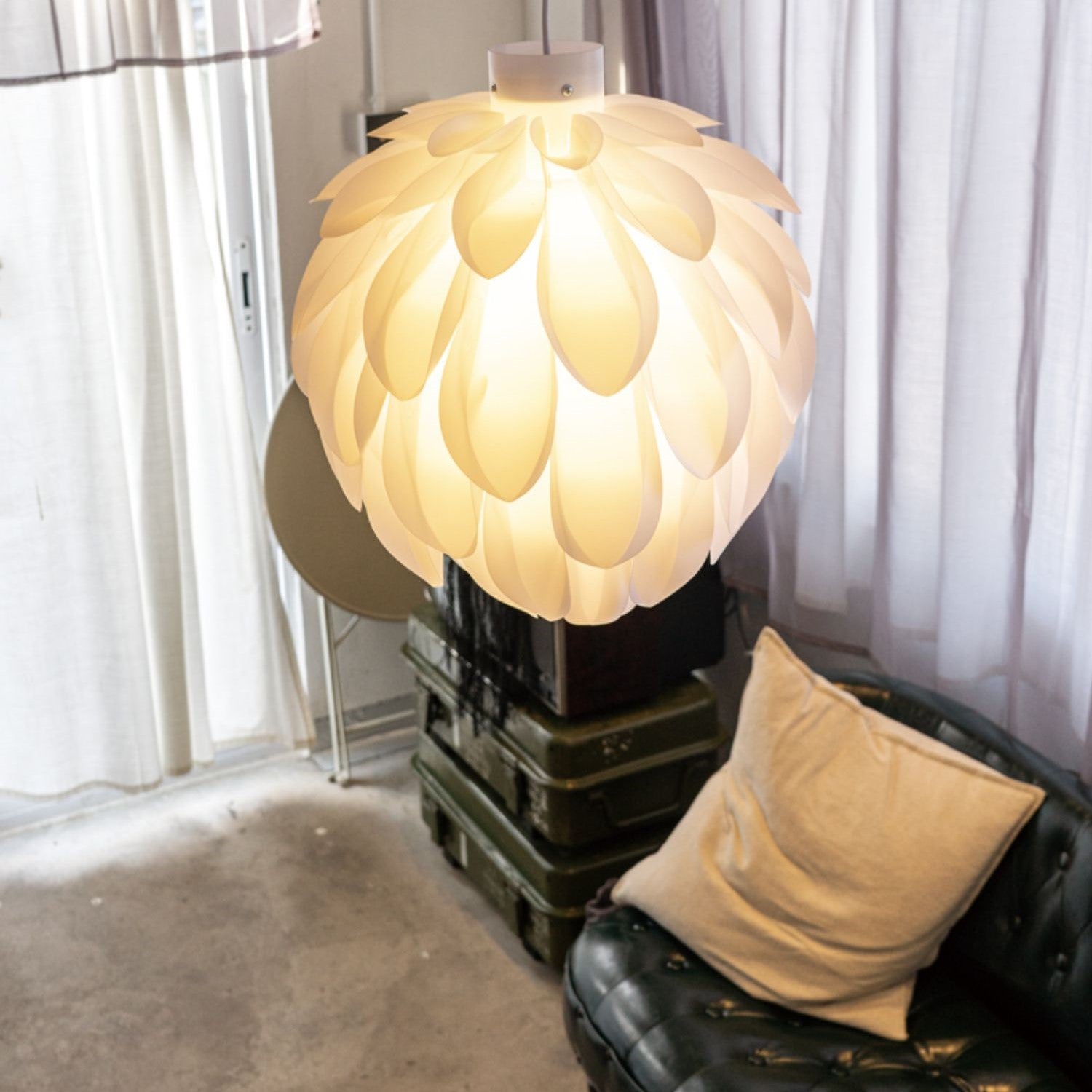Valentina Diseño Metal PVC Cono LED Lámpara Colgante Estudio Dormitorio