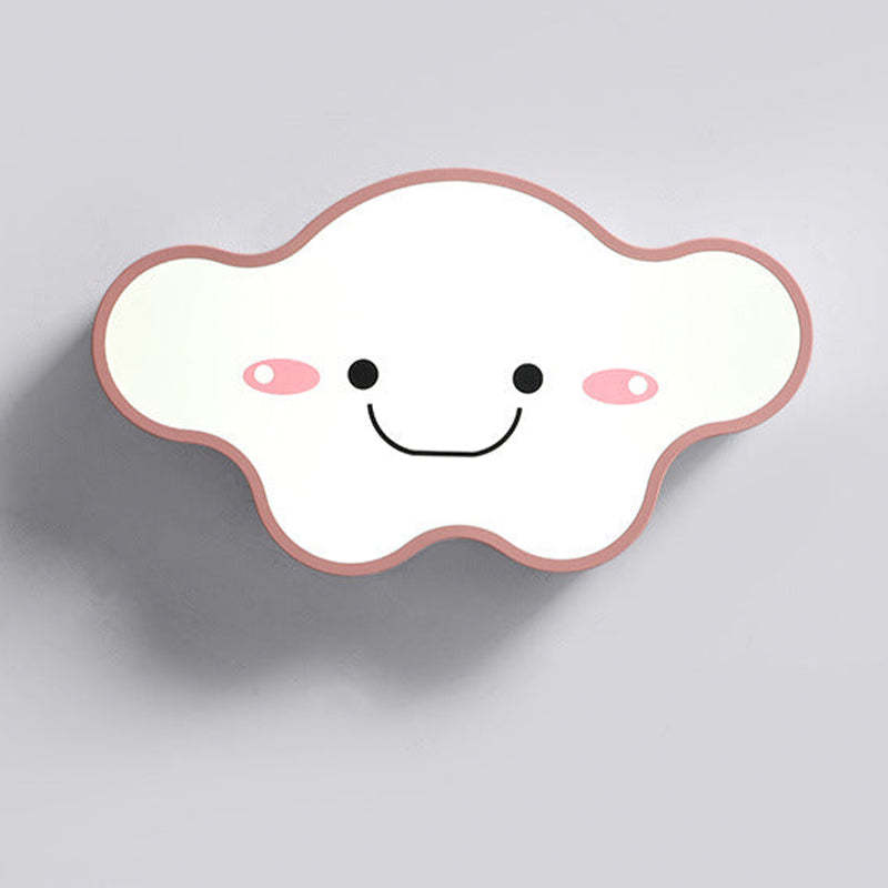 Arisha Decorativa Art Cloud Madera/Acrílico LED Lámpara de Techo Rosa/Verde/Blanca