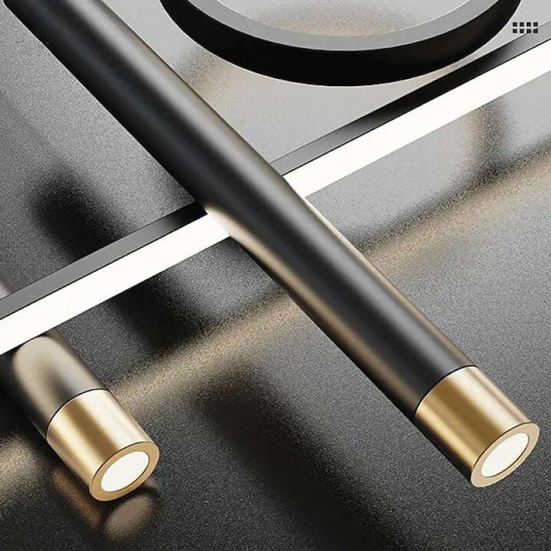 Arisha Moderna Lineal Estrella Metal Lámpara Colgante Negra