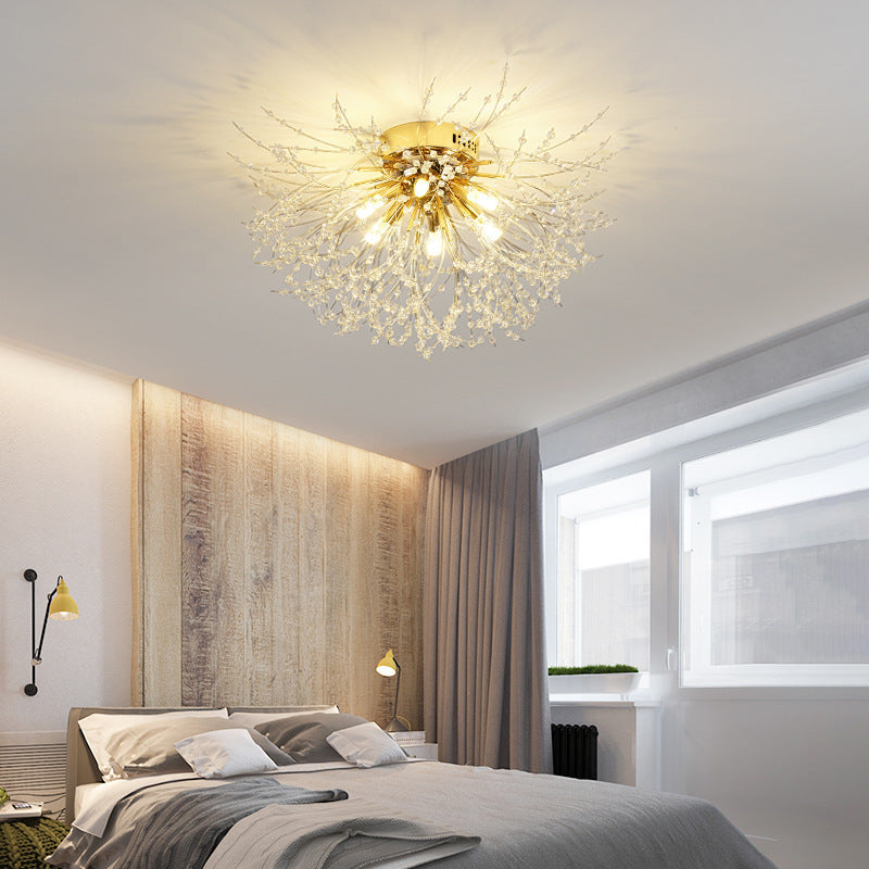 Arisha Vintage LED Luz de Techo Metal Oro Dormitorio Sala de Estar