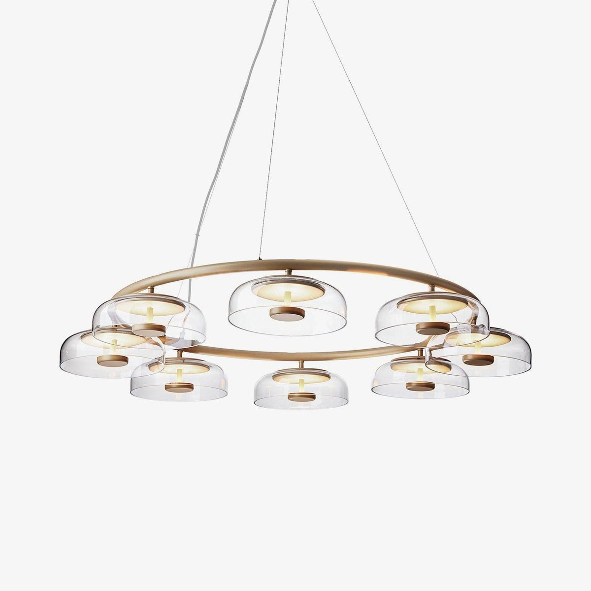 Aethera Circular Glass Chandelier - Letslighting