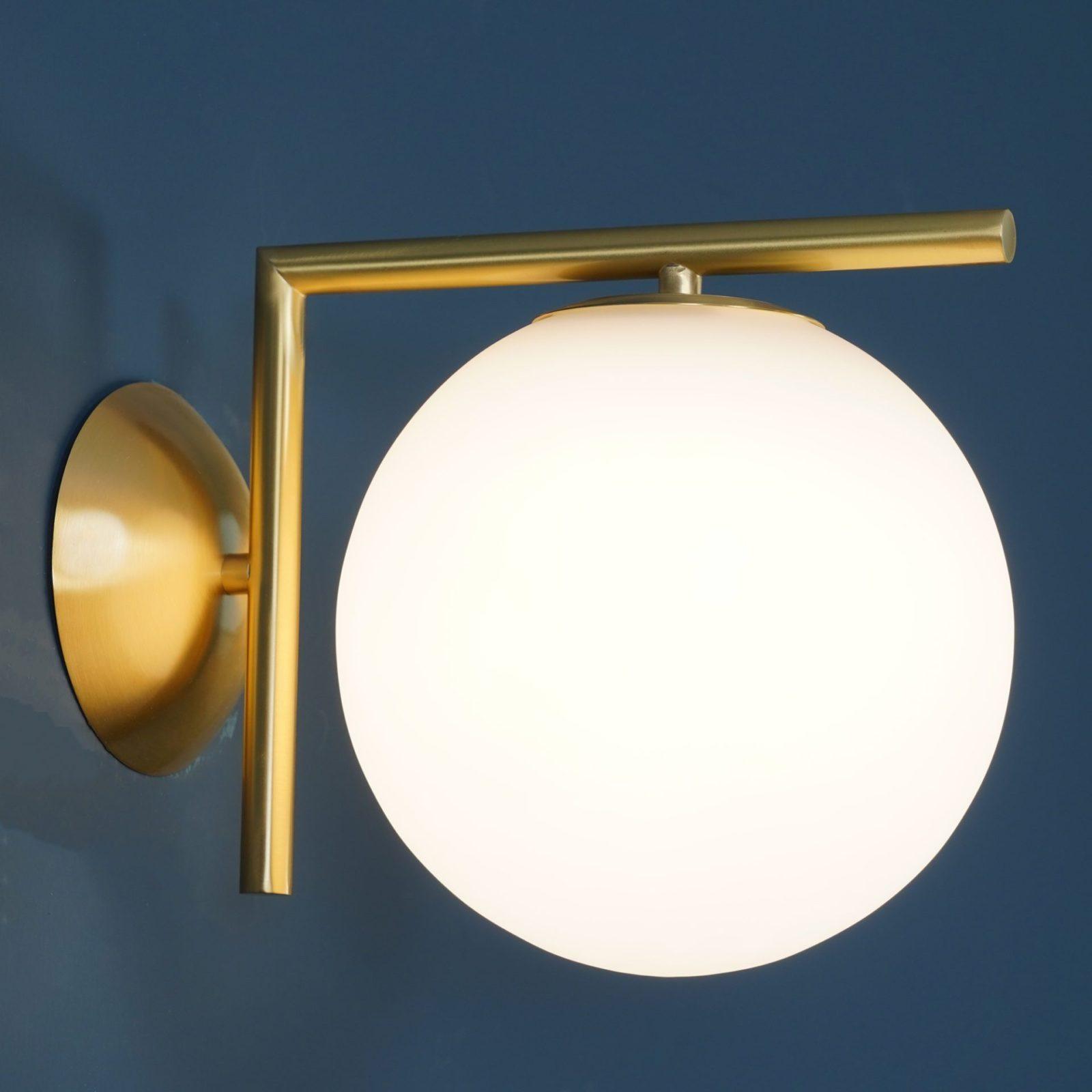 Blown Glass Opal Glass Wall Lamp - Letslighting