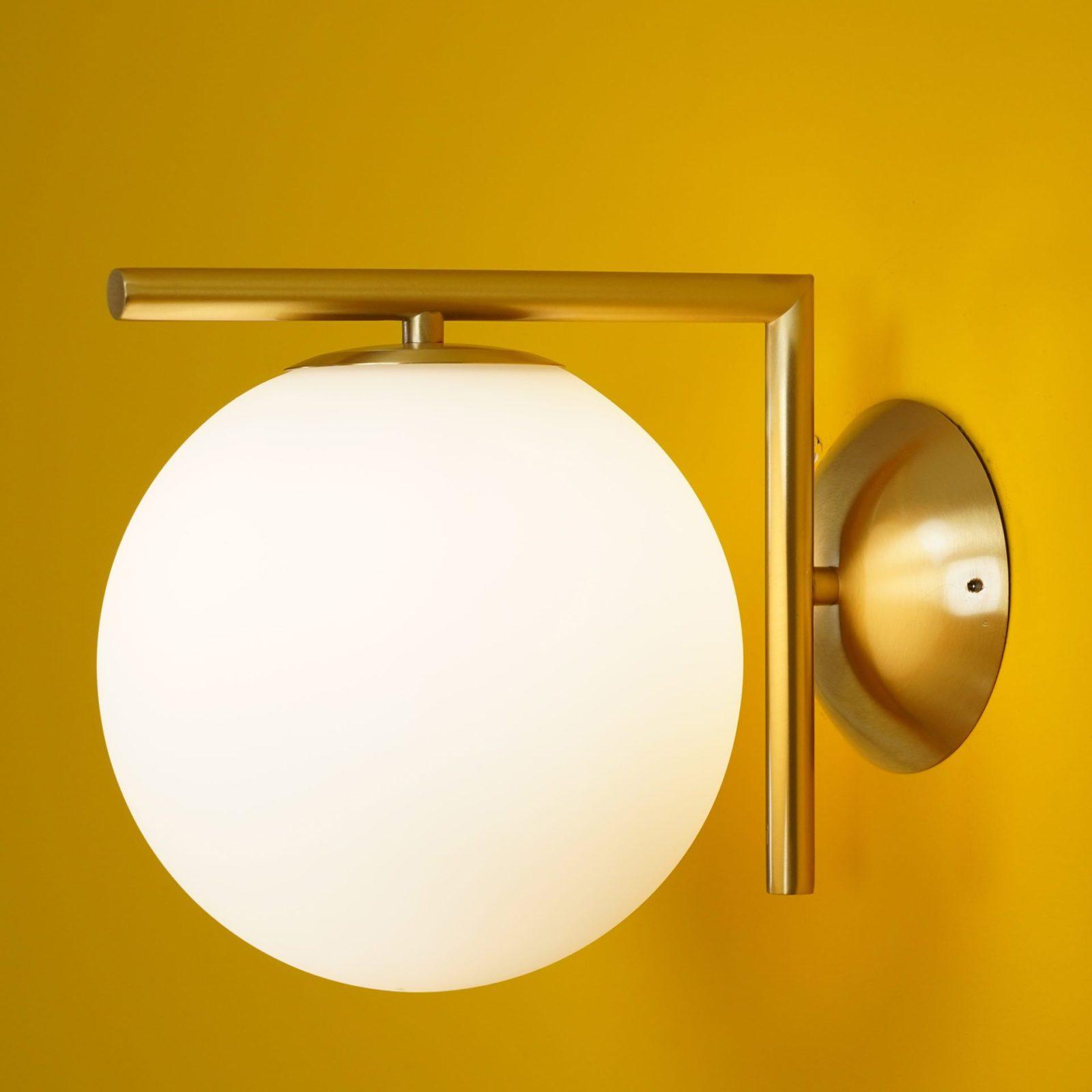 Blown Glass Opal Glass Wall Lamp - Letslighting