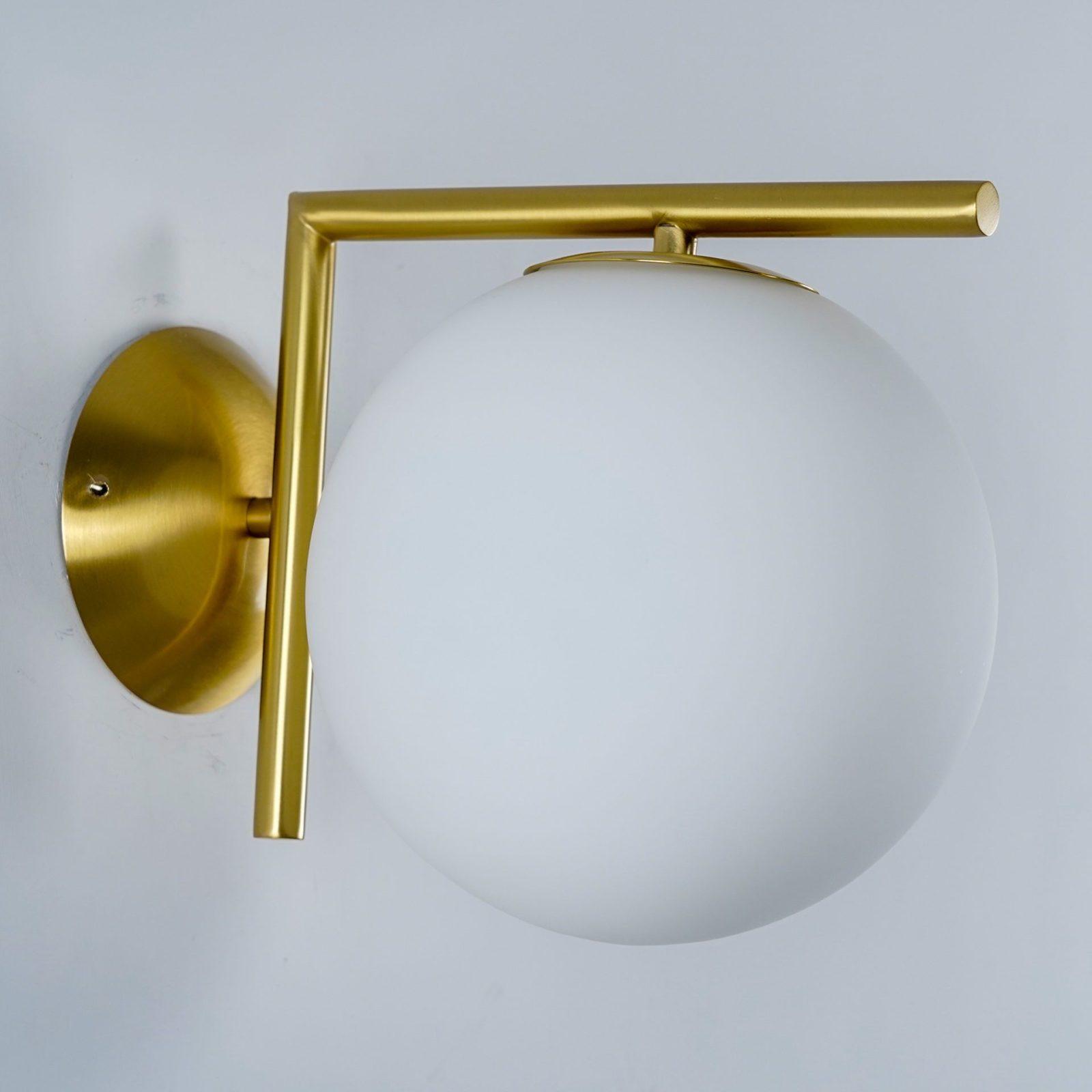 Blown Glass Opal Glass Wall Lamp - Letslighting