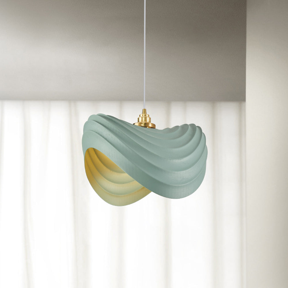 Ritta Nórdica Geométrica Metal/Resina LED Lámpara Colgante Blanca